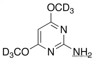 Molecular Structure of 1219803-92-5 (2-Amino-4,6-dimethoxypyrimidine-d6)